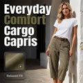 ⏳Limited-time 50% off⏰Women's Relaxed Casual Cargo Capris👖