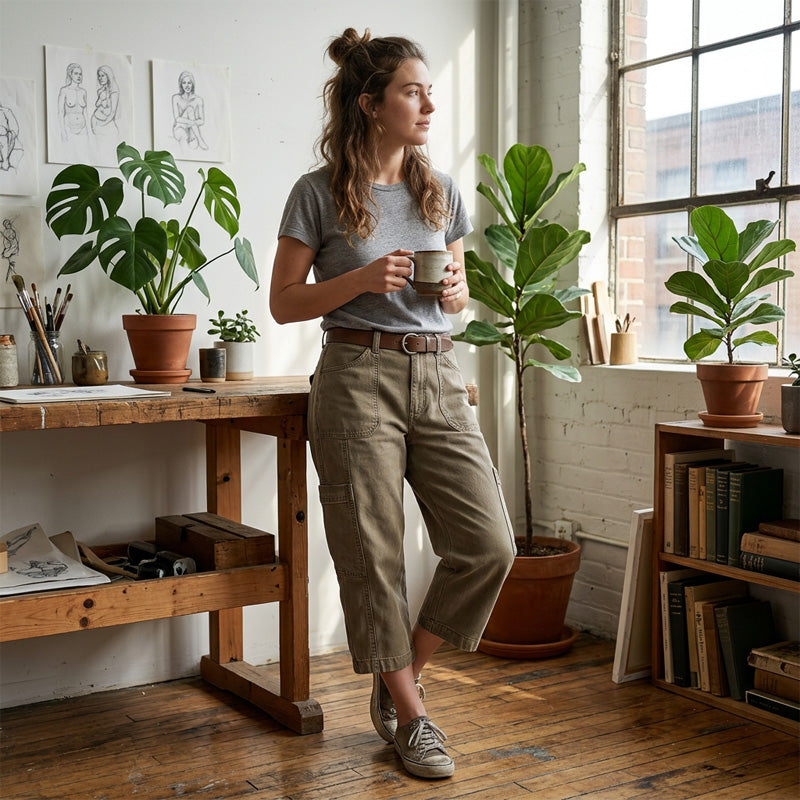 ⏳Limited-time 50% off⏰Women's Relaxed Casual Cargo Capris👖